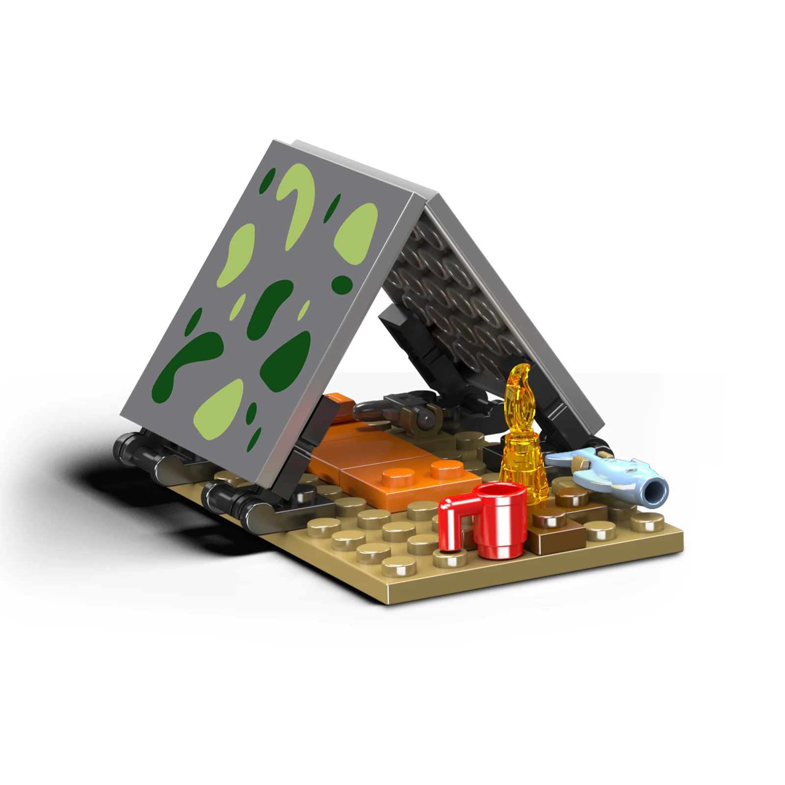 モールドキング 29001 373ピース 恐竜の卵モデルキット、ロングネック恐竜キャンプビルディングブロック、子供向け創造的教育STEM玩具