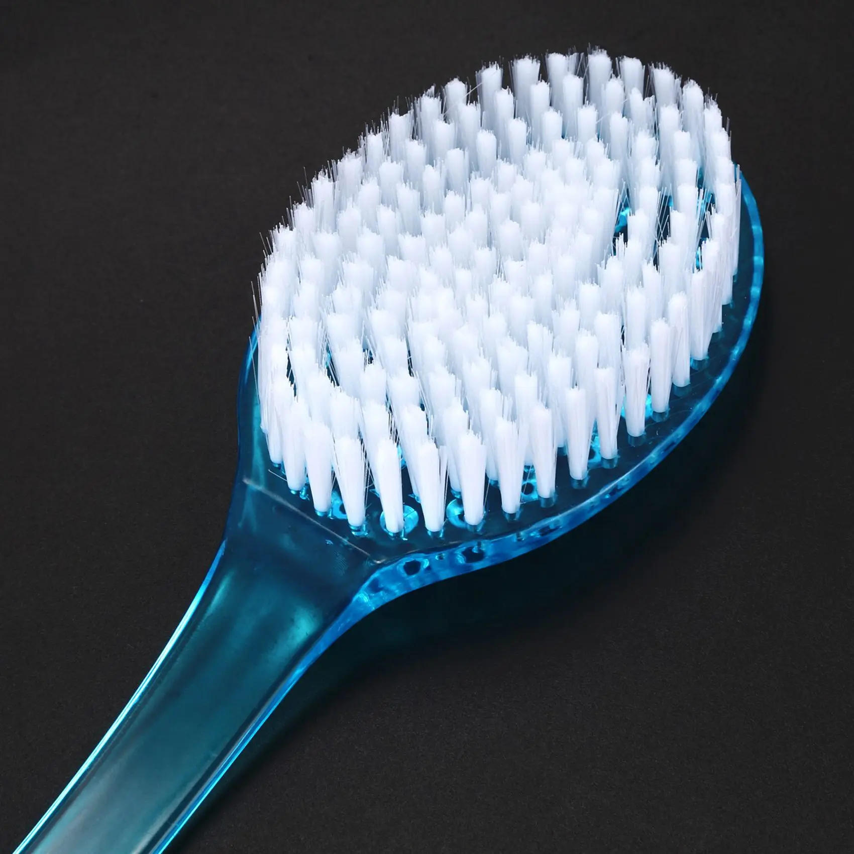 A02M-2X Long Handled Body Bath Shower Back Brush Scrubber Massager Disability Helper Blue