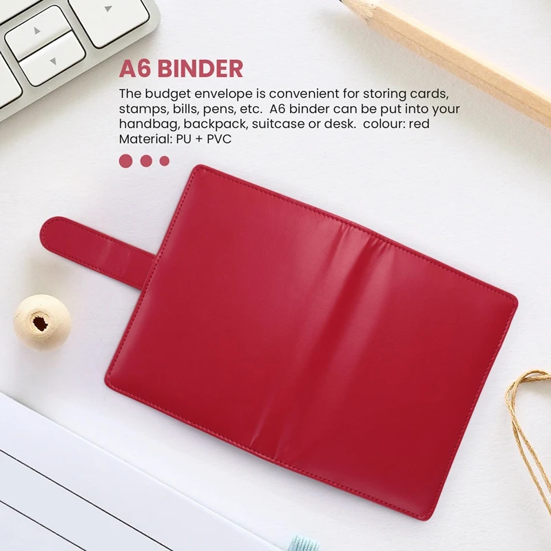 Budgeting Cash Envelope, 15 Pcs Budget Binders Set, With Cash Envelope, A6 Binder, For Saving Money Envelope Storage Bag