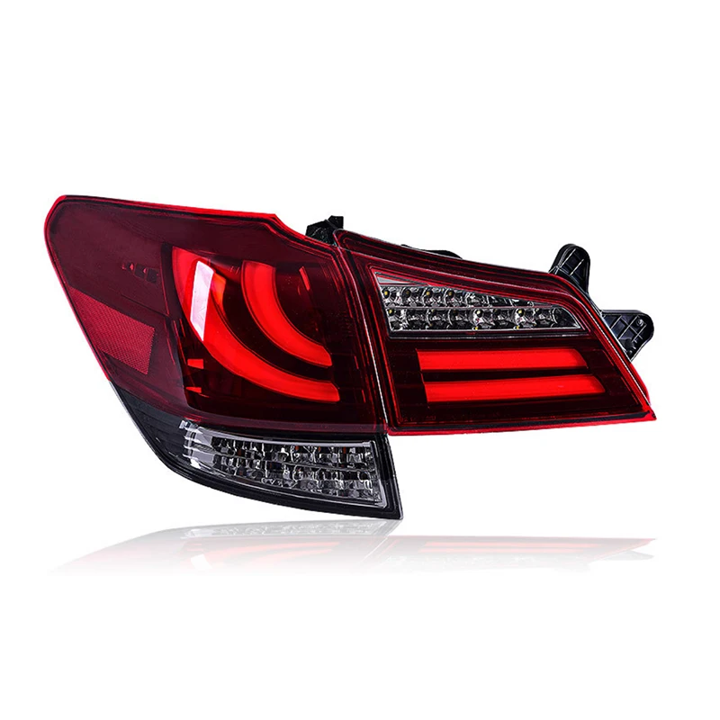 Car taillight fit for Subaru OUTBACK LEGACY 2010-2014 LED taillight assembly modified LED streamer steering rear taillight