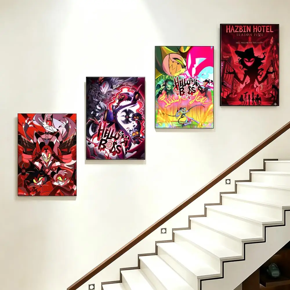 anime Helluva Boss Poster Poster HD  Printing Soothing and Cream Style Home Decor for the Living Room cafes Gift Giving