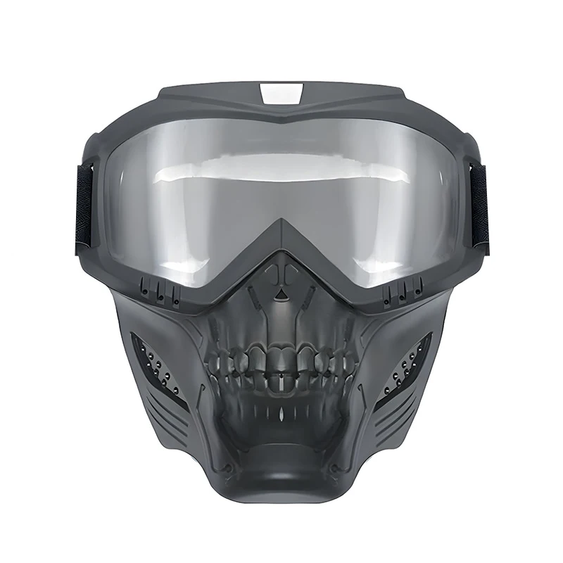 المضادة للتأثير الصيد الألوان التكتيكية نظارات قناع في الهواء الطلق CS لعبة الحرب اطلاق النار دراجة نارية قناع الجمجمة #4