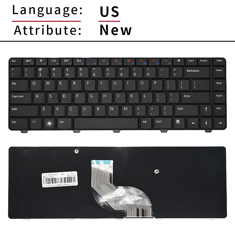 Teclado español para portátil Dell Inspiron 14R, N4010, M4010, N4020, N4030, N5030, M5030 SP, V100830AK1, 0YTYM3, nuevo