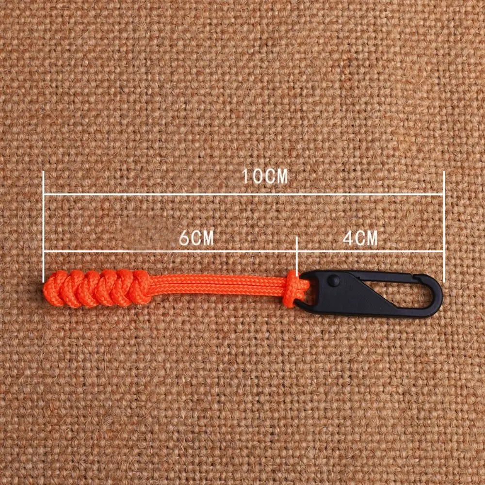 Detachable Zipper Pullers Outdoor Bag Zipper Pull Head Durable Wear-resistant Umbrella Rope Woven Zipper Replaceable Accessories