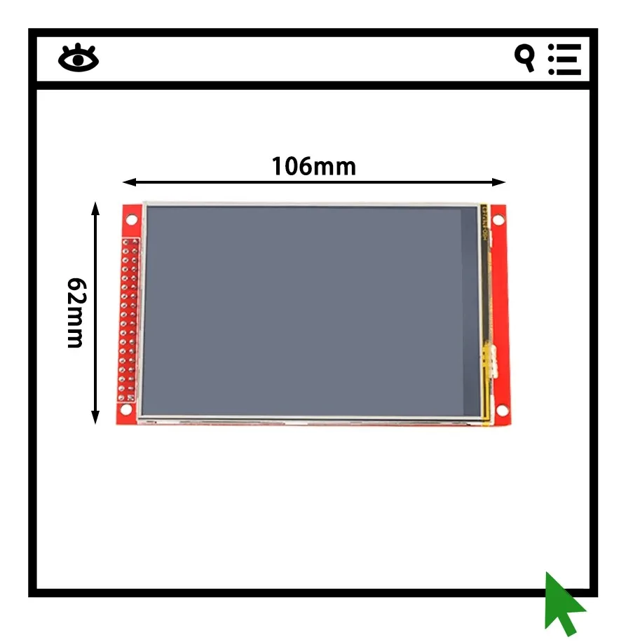 

4.0-inch TFT LCD touch screen module compatible with Mega2560 resolution 480 * 320