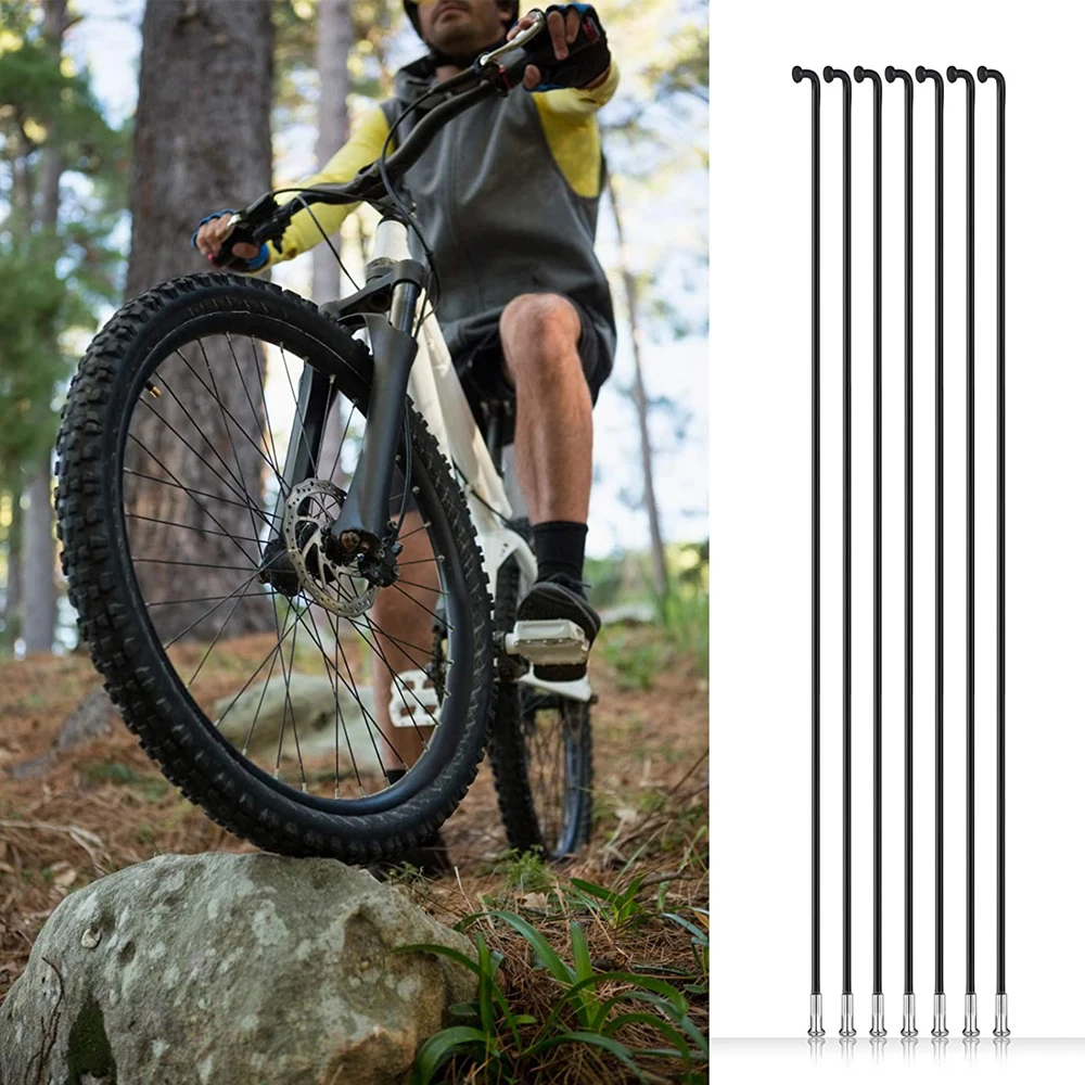 

Black Electric Bike Mountain Bike Road Bike 26inch 27.5inch Stainless Steel Spokes Nipples Bicycle Spokes Cycle Spokes