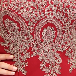 Babyonline elegante Dame Kleider der Ehrenkleider Maxi Bodenkleider Meerjungfrau Gold Appques Liebe Illusion Hochzeitsgastkleid 8 Hauptverkaufskleid Meerjungfrau Brautjungfer Hochzeit - №8