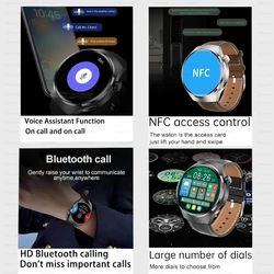 2024 für huawei smart watch männer neue uhr 4 pro amoled hd bildschirm bluetooth anruf nfc gesundheits überwachung gps tracker smartwatch