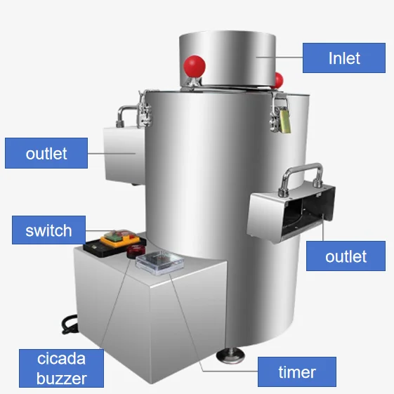 High Efficiency Fruit Vegetable Peeling Production Line Chestnut  Remover Machine