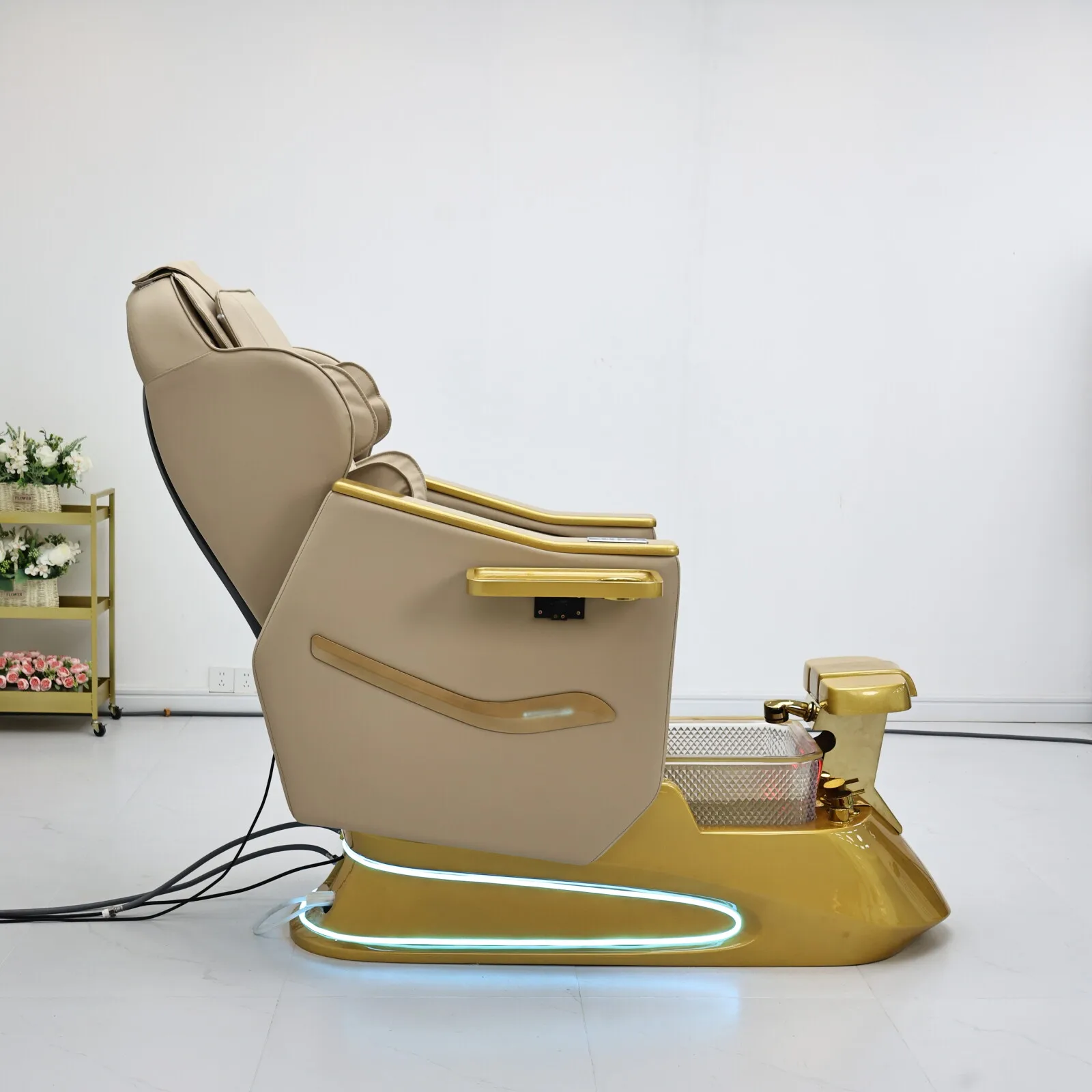 2026 Nagel-Schönheitssalon-Ausstattung für Geschäftswachstum Elektrischer Rückenmassage-Fußpflege-Stuhl Möbel Direktverkauf ab Werk – Detail 5