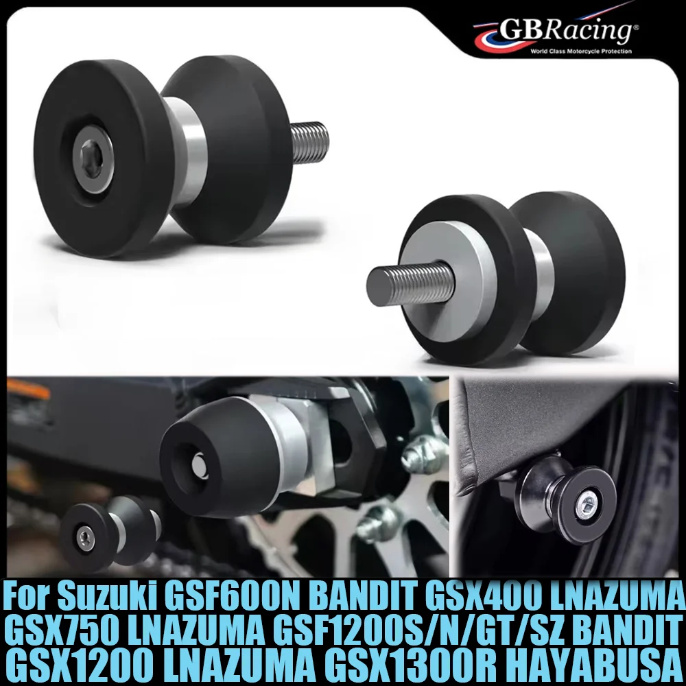 

For Suzuki GSF600N BANDIT GSX400 LNAZUMA GSX750 LNAZUMA GSF1200S/N/GT/SZ BANDIT Motorcycle Accessories Swingarm Spools Slider