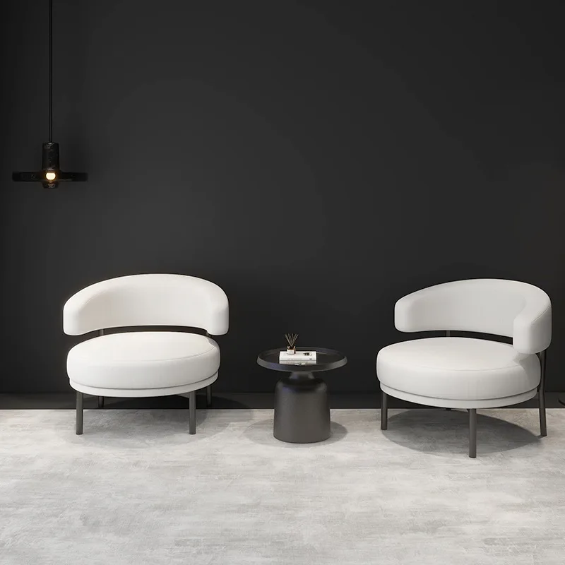 Light Luxury Modern Single Person Office Negotiation Chair for Hotel Reception or Leisure Areas for Living Room Use