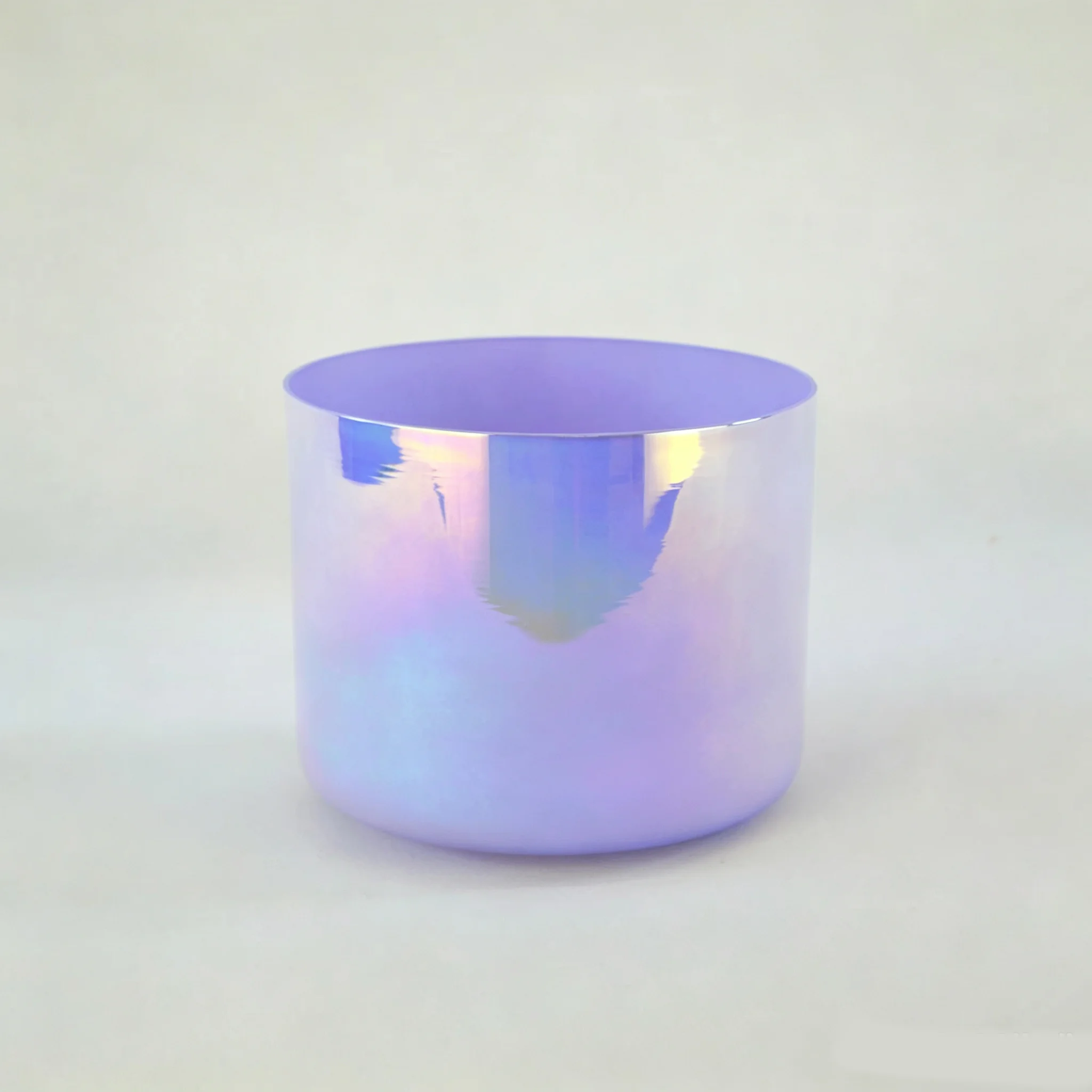 Cosmic Light Blue Handheld Crystal Singing Bowl Sound Healing Chakra Tuned 432hz Crystal Handle Singing Bowl Meditation