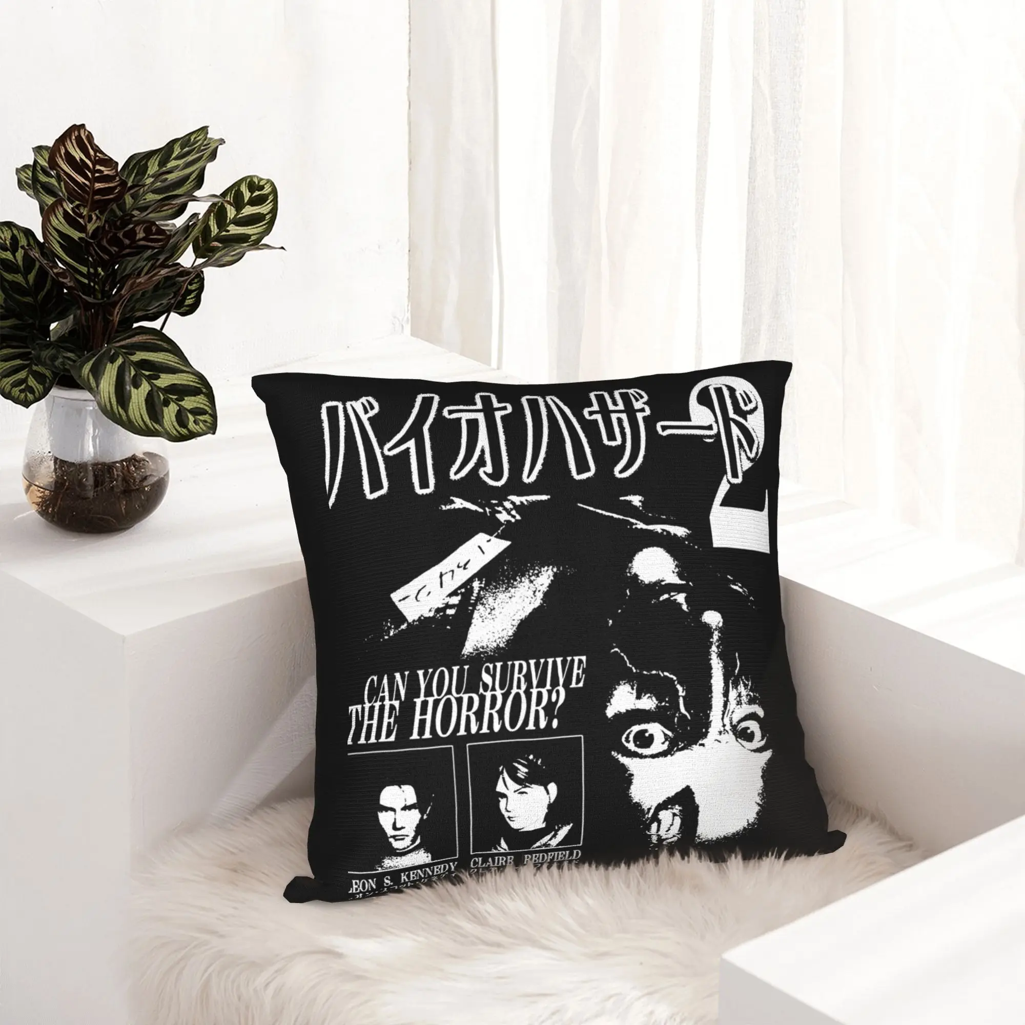 Leon Video Games Kennedy Survival Pillowcase Soft Cushion Cover Decor Residents Evils Throw Pillow Case Cover Home Square 40*40