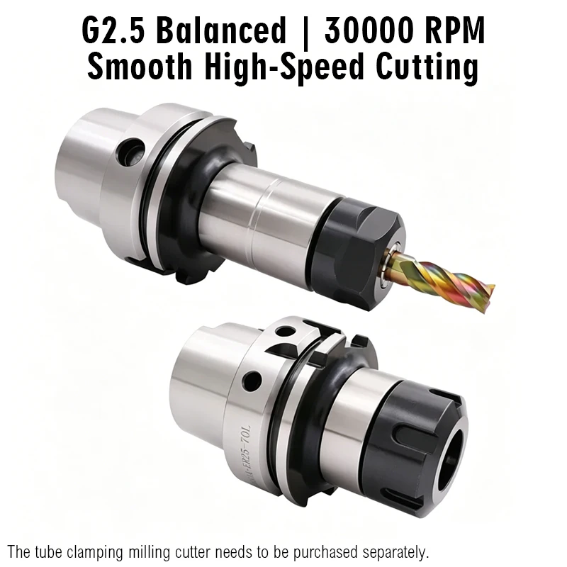 HSK50A HSK63A High Precision Tool Holder ER16-ER32 Milling Collet Chuck Cnc Metal Lathe Tools Spindle Engraver Precision 0.002mm