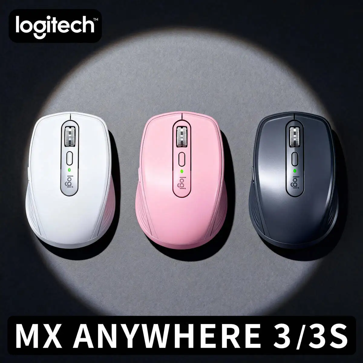 

Premium Logitech MX Anywhere 3S Wireless Mouse Fast Scrolling Dual Mode Silent Clicks for Office Gaming
