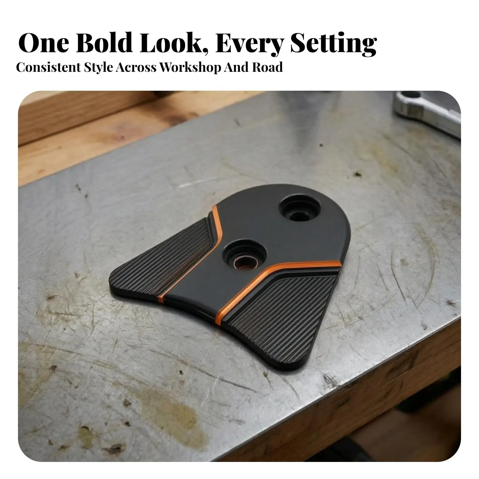 Motorcycle Timing Cover with Ribbed Panels for Sport S Sundown 975 Aluminum Replacement
