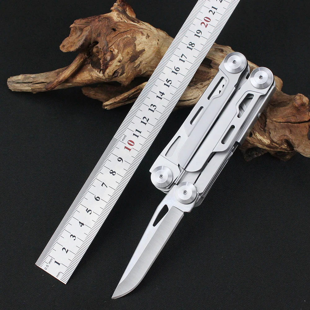 Tunafire 12 in 1 Outdoor Camping Multi tool Multi Pliers Wire Cutter Stripper Swiss Army Folding Knife Portable Pocket Knives