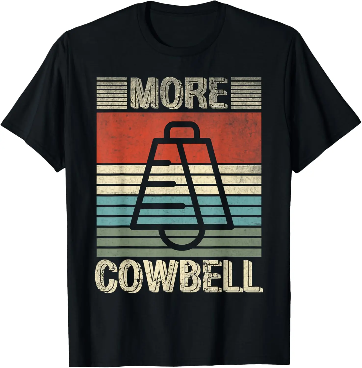 

Cow Bell More Cowbell Винтажная забавная забавная футболка барабанщика Cowbell