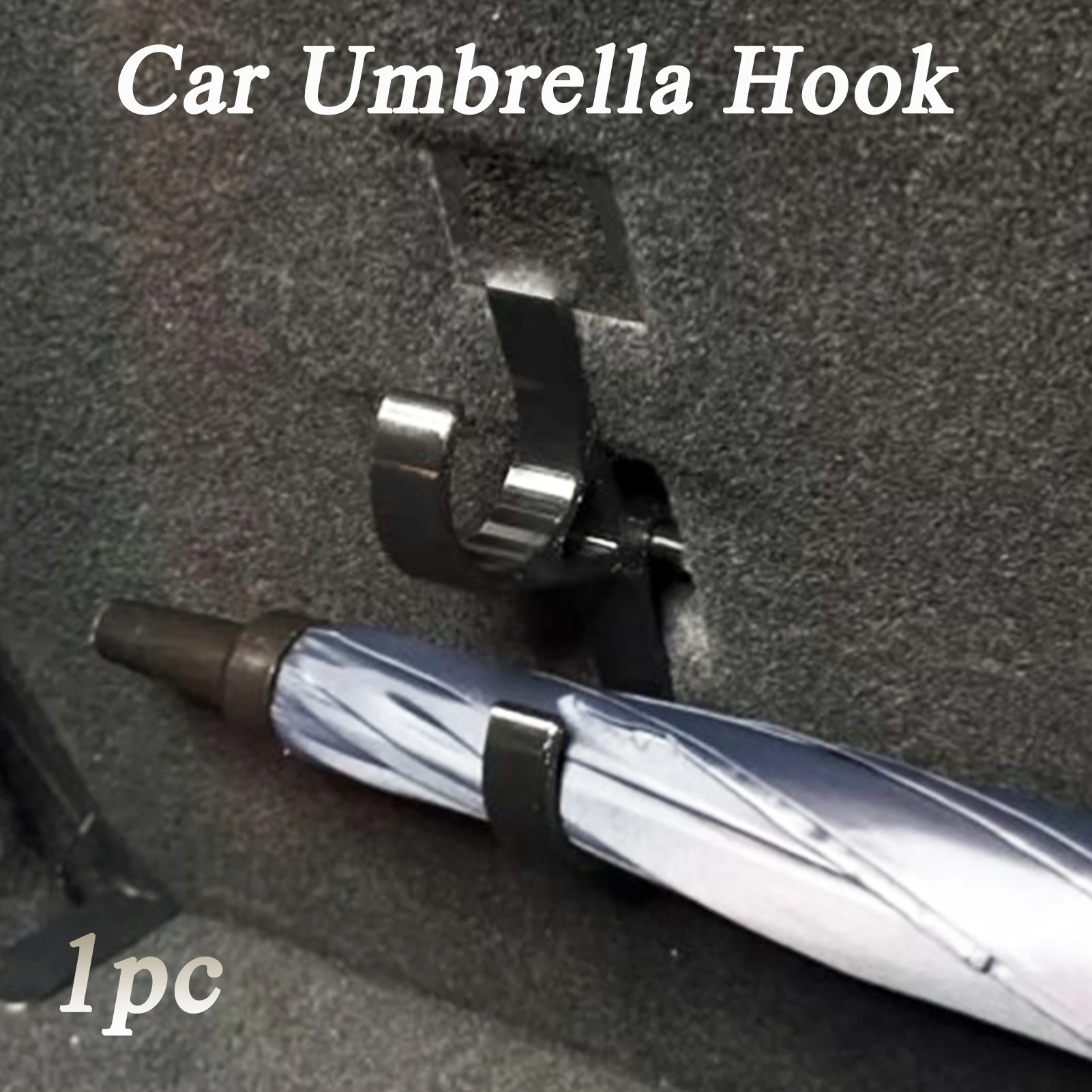 

1PC Car Umbrella Holder Hook, Multifunctional Trunk Organizer Hanger for Sedan Truck SUV, Auto Interior Accessories for Travel