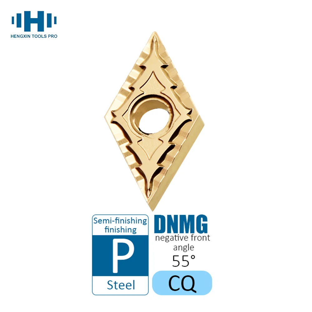 

HENGXIN Tungsten Carbide Inserts DNMG150404 CQ DNMG150408 DNMG150412 DNMG CQ External Turning Tools CNC Lathe Cutting Tools PVD