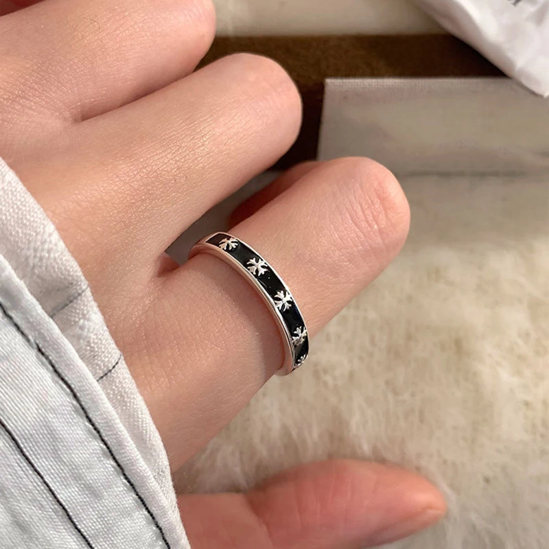 GANPUP Süße Modische Emaille-Blumen Verstellbare Ringe für Frauen Paare Modischer Neuer Fingerring Schmuck Valentinstagsgeschenk Party – Detail 5