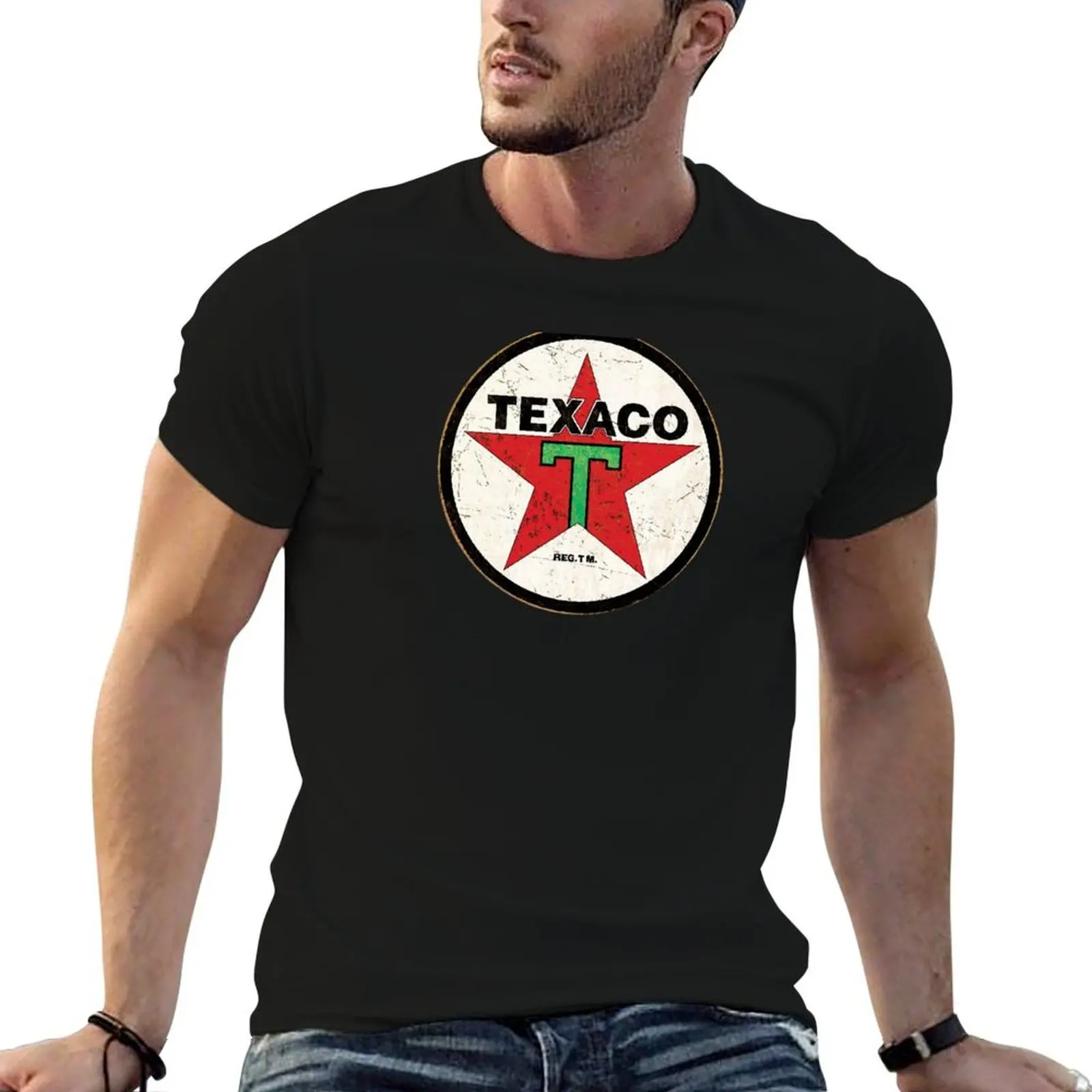 

Texaco Distressed Sign T-Shirt funny t shirts man cotton t shirts high quality cotton t shirts man 100% T-Shirt