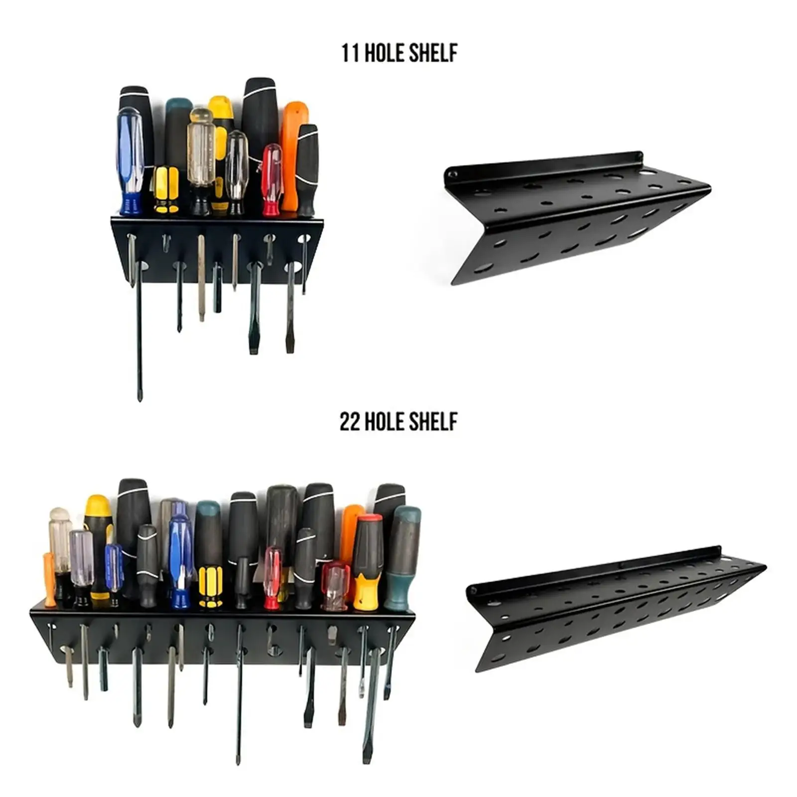 Screwdriver Organizer, Sturdy And Space-saving Wall Mount for Hand Tools, Ideal for Garage Or Warehouse.