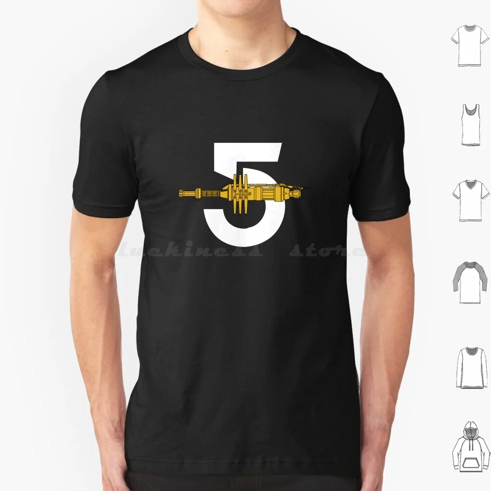 Babilon 5. Ciencia ficción. Camiseta 6xl algodón Cool Tee Babylon 5 B5 ciencia ficción Babylon ciencia ficción espacio Babylon 5 Reboot Babylon