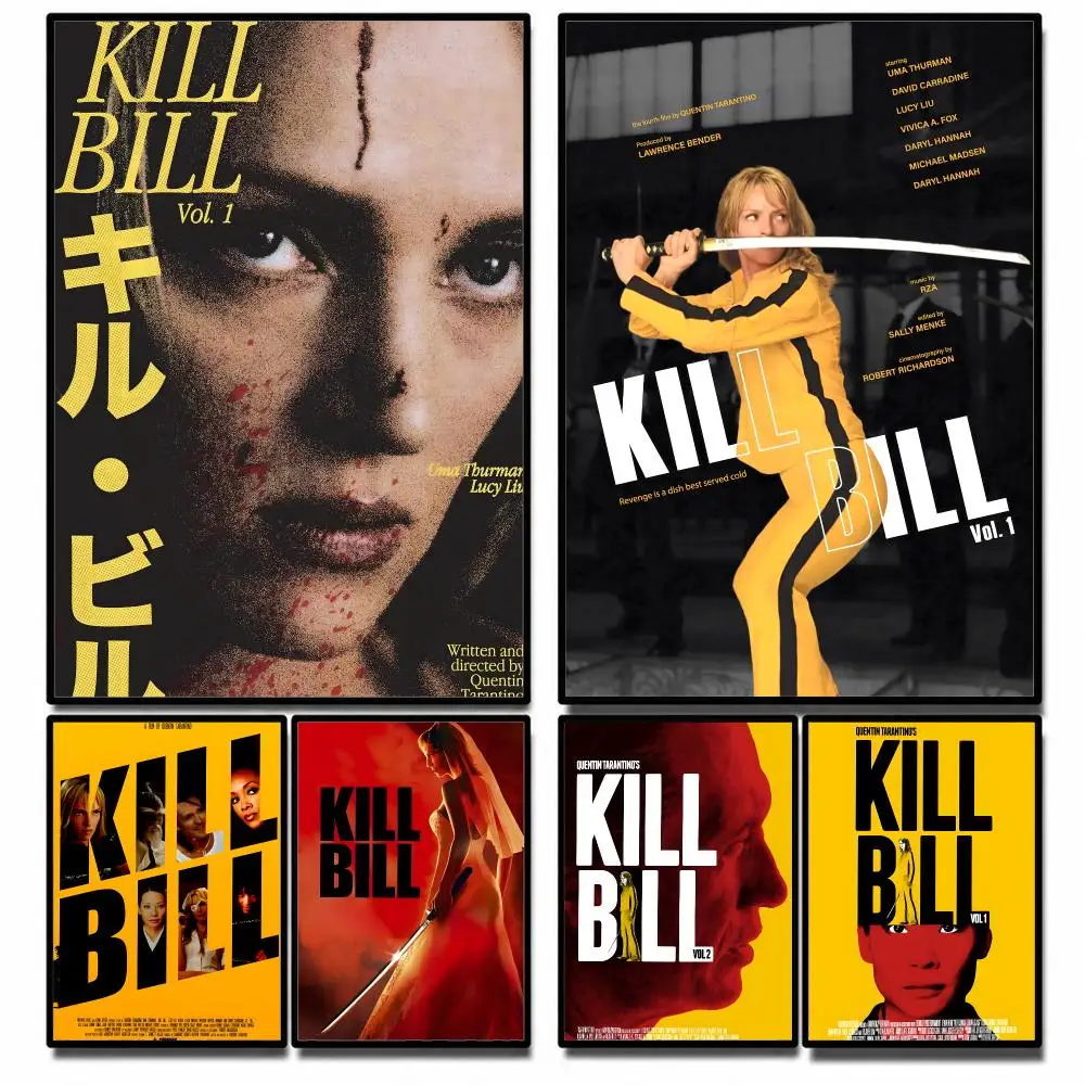 Movie Kill Bill Poster High-definition poster stickers, suitable for bedroom, living room, home decoration