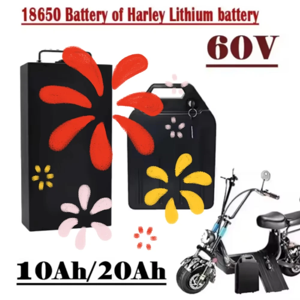 60V 10-20AH 18650 Lithium Battery Full Capacity Pack for Air Rapid Transportation Suitable for 250-2000W Motors
