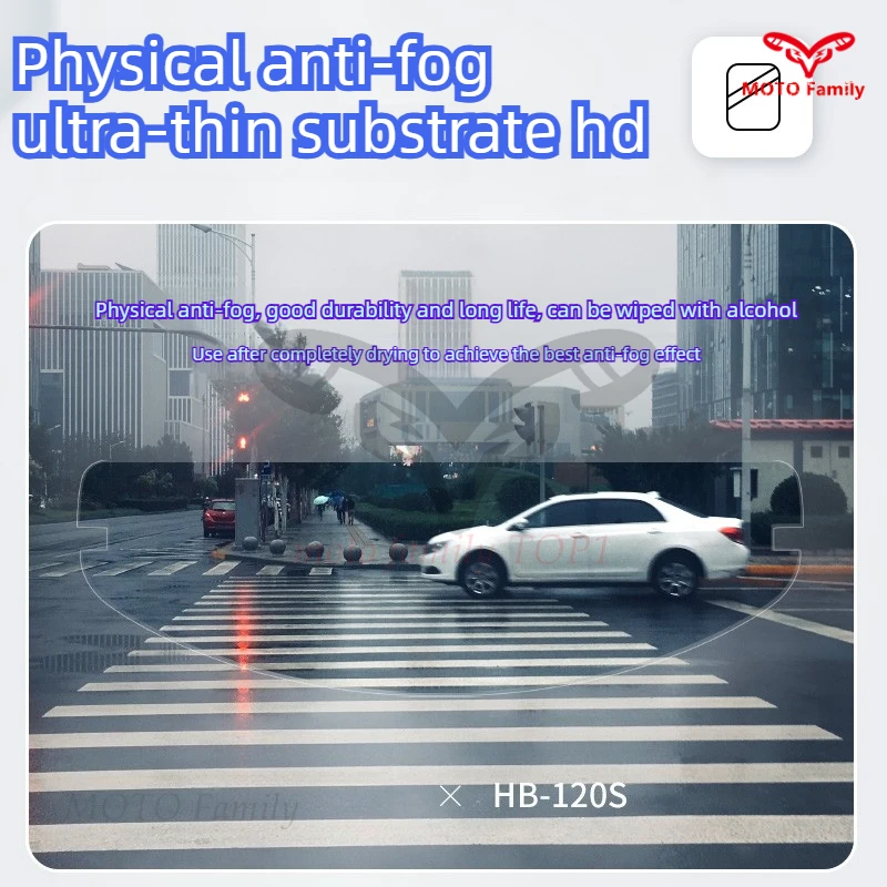 Universal Color Change Anti-Fog Patch for Motorcycle Full Helmet Helmet Lens Anti-Fog Film Light Discoloration Case Moto Rain Fi