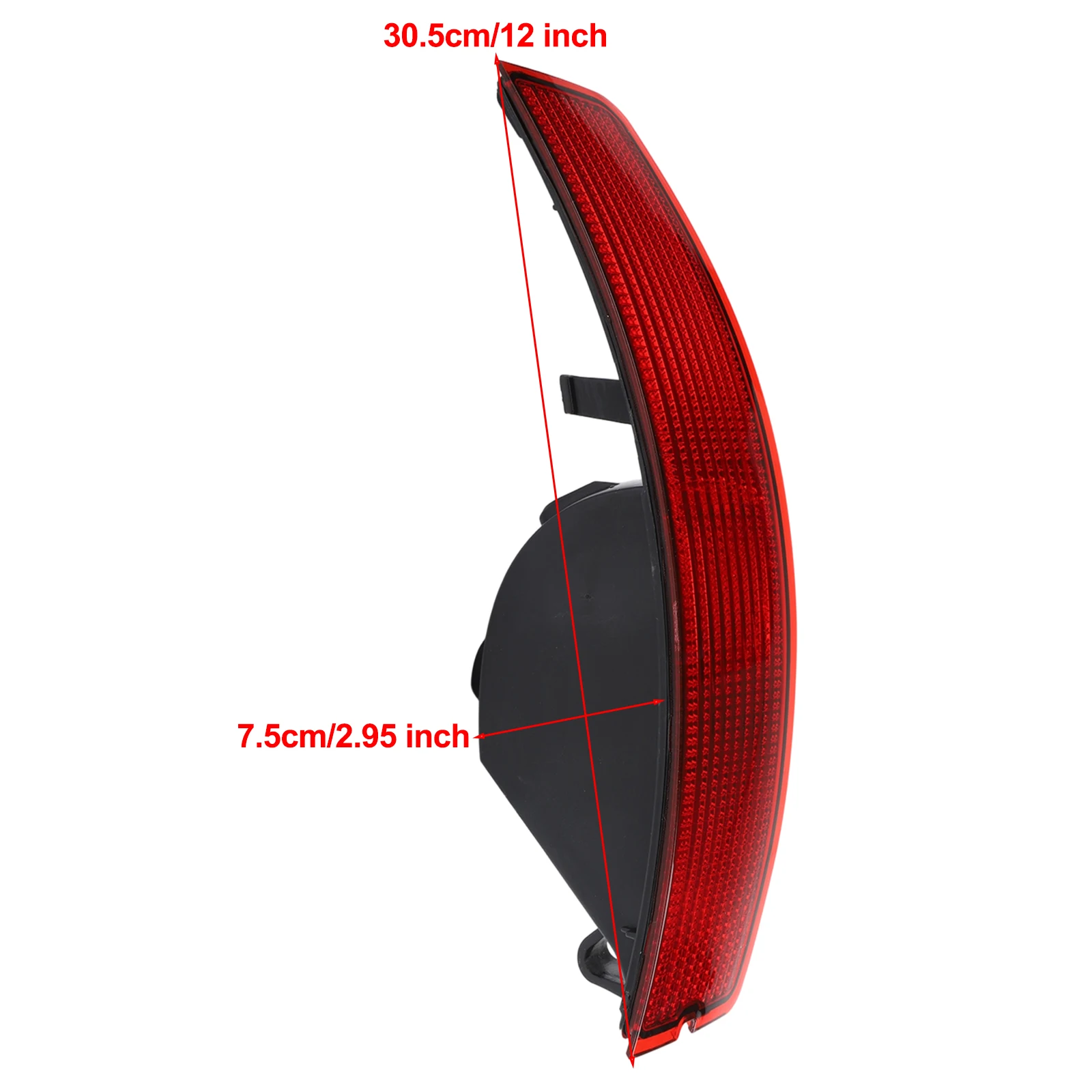 Left Side Component Rear Bumper Lens As Picture Shows Automotive Reflector Parts Precision Fitment Plastic Material
