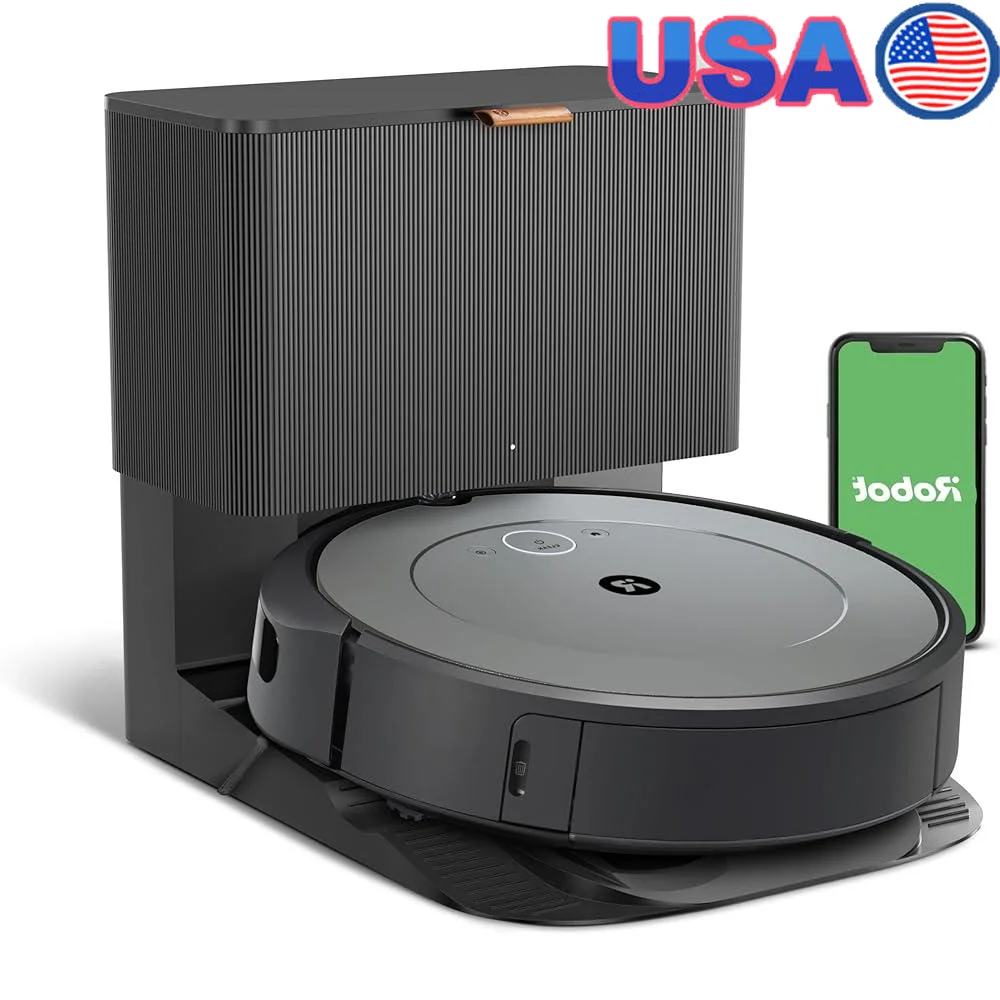 Self-Emptying Robot Vacuum Cleaner with Smart Mapping and Dirt Detection Pet Hair Pickup Alexa Compatible Room Cleaning