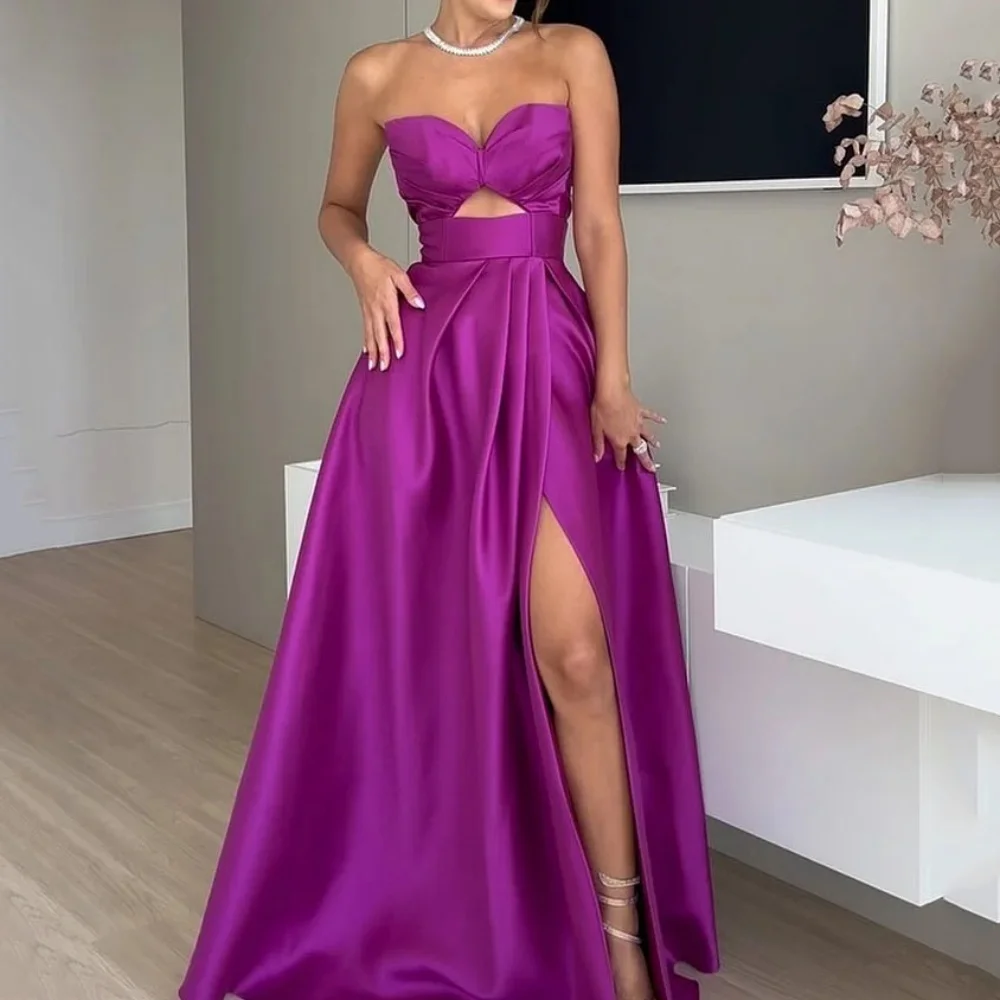 

He Mei Elegant Prom Dress For Women V Neck Spaghetti Straps Evening Gown A Line Floor Length Party Dresses robes de soirée