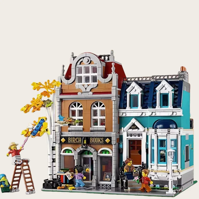 

Новинка 2026 года: Конструктор «Европейский книжный магазин» (альтернатива), 2504 детали. Идеальный подарок на Рождество и День рождения для детей.