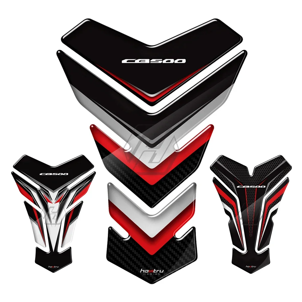 3D Motorcycle Tank Pad Protector Stickers for Honda CB500 CB 500 CB500X CB500F Durable Custom Fit Decals