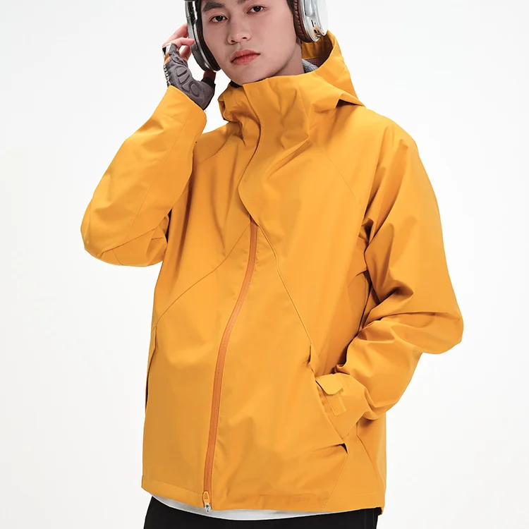 

Мужская демисезонная повседневная куртка с капюшоном для активного отдыха, спортивная одежда из полиэстера, нейлона и композитного волокна, с длинными рукавами, на молнии