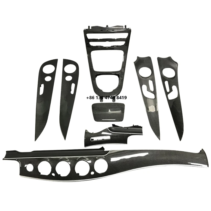 

Подходит для внутренней отделки дверных панелей и консоли E63S W213, материал из углеродного волокна, для интерьера W213.