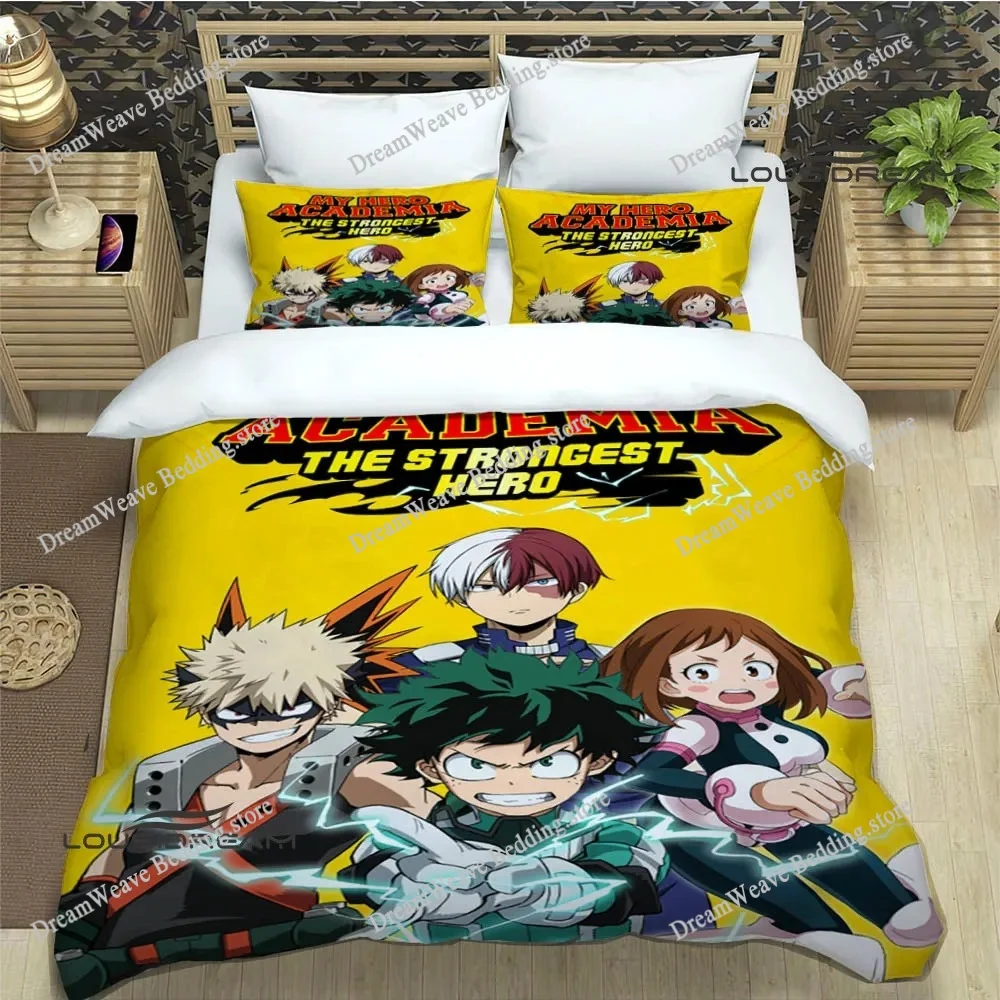 

My Hero Academia Bedding Set,Single Twin Full Queen King Size,Baby Cartoon Bed Set Kid Bedroom Bedding Sets Home Textileextile