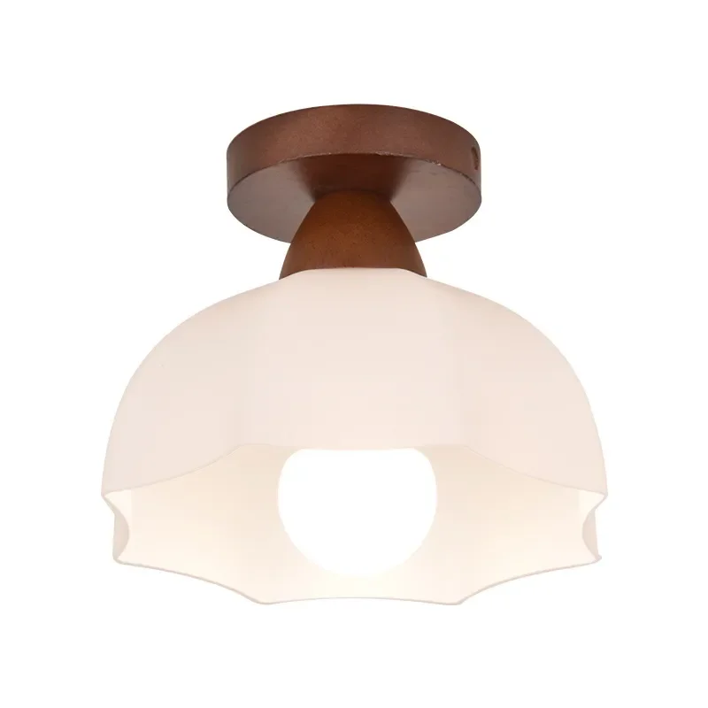 Walnut Corridor Light, Aisle, Petal Ceiling Light, Antique Staircase Light, Entrance Balcony L271