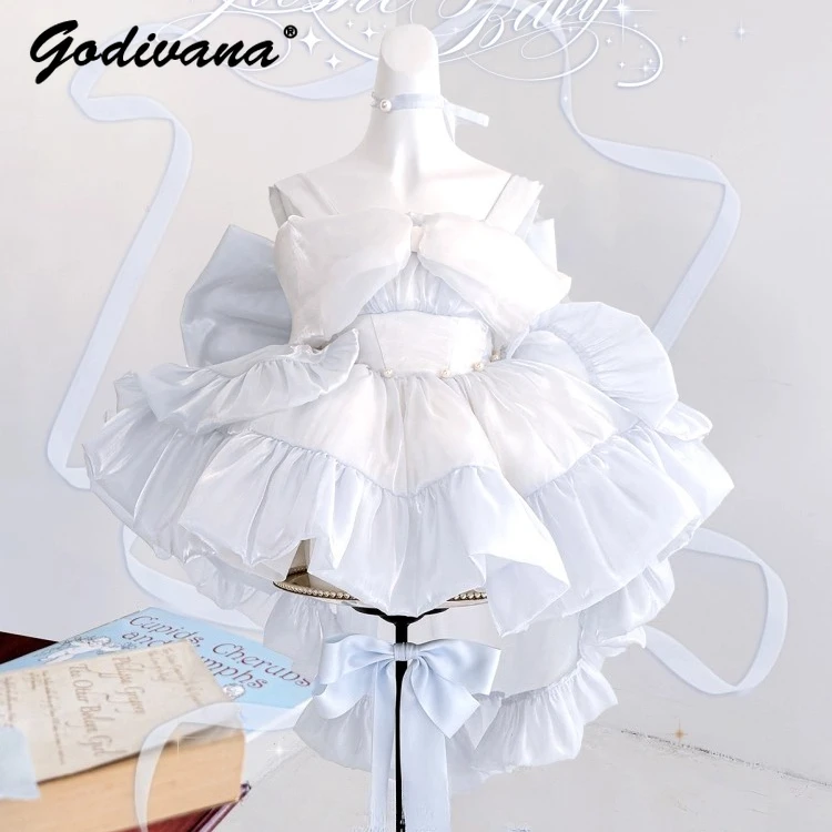 

Baby Girls Princess Dress Original Design Fairy Baby Blue and Purple Suspender Short Ball Gown Dresses for Party Birthday