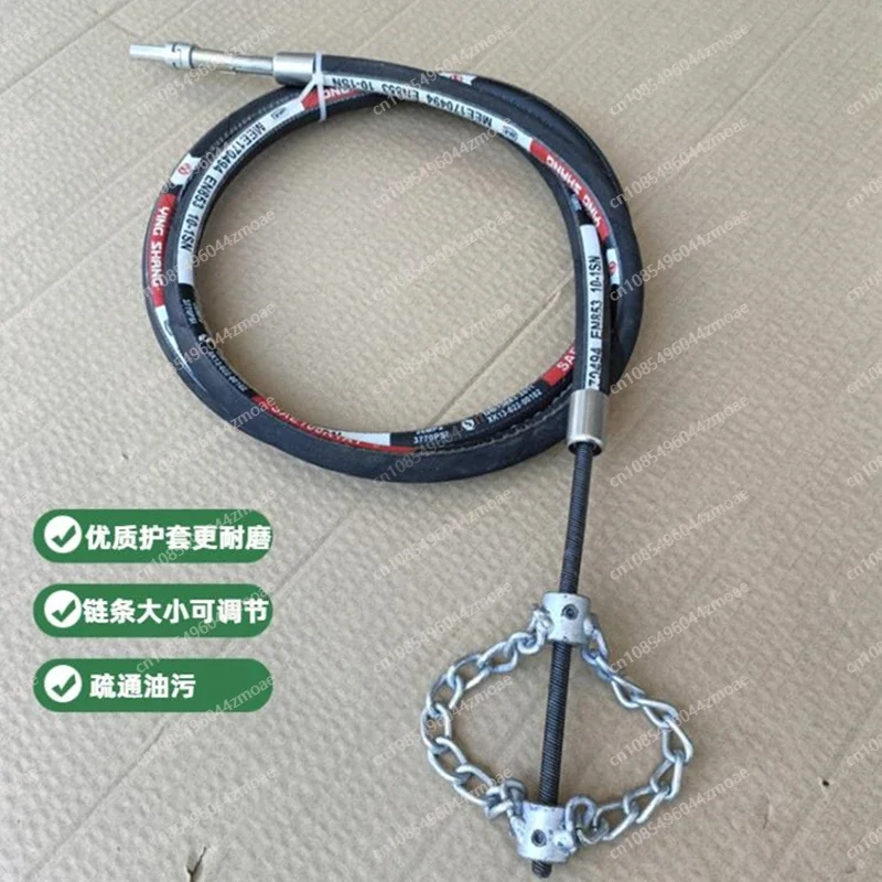 Electric Drain Auger‑10M Pipe Cleaning Spring Tool with Drill Bits, Heavy‑Duty Sewer Dredge Machine for Kitchen Sink Hotel