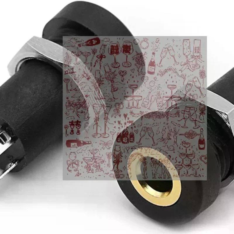 1Pcs PJ392A 3.5MM Audio Jack Socket 3 Pole Black Stereo Solder Panel Mount Three Or Four Feet With Internal Screw Thread