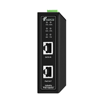 Wide Voltage DC Input Industrial 90w POE Injector DIN RAIL Wall Mounted 802.3BT