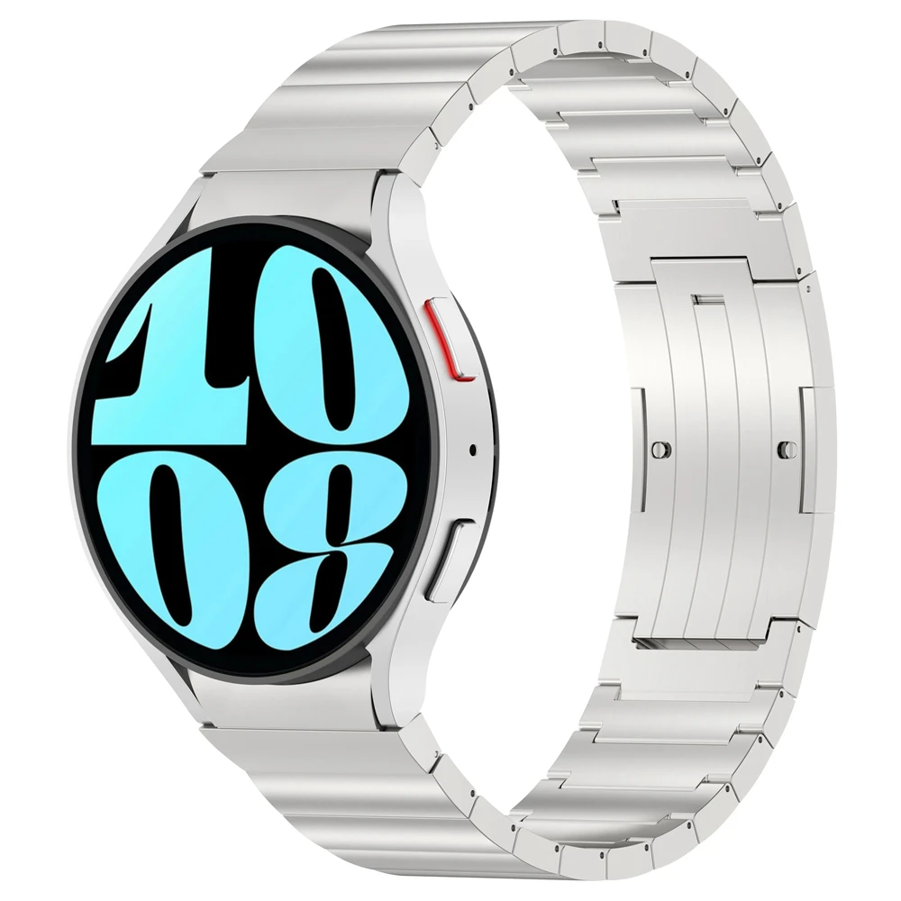 サムスンギャラクシーウォッチ用チタンメタルバンド,時計に簡単にフィット,6, 5プロ,40mm, 44mm, 6, 4つのクラシック,47mm, 46mmクレデンリンクブレスレットなし