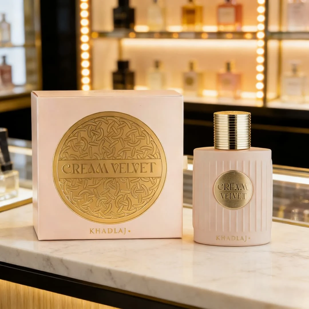 

Khadlaj Cream Velvet Unisex Eau de Parfum Spray, 3.4 oz/100ml - Luxurious velvety floral, creamy, vanilla scent, long-lasting ED