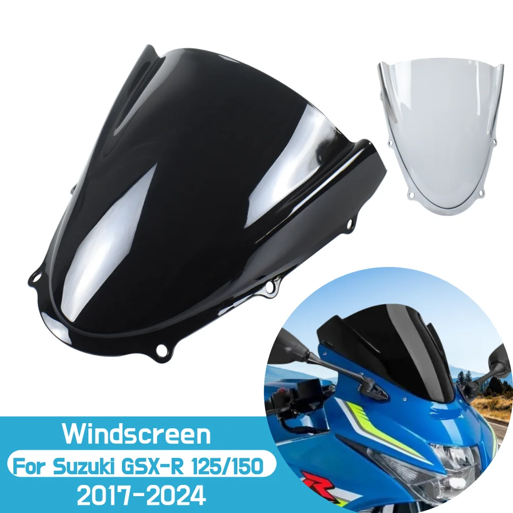 For Suzuki GSXR 125 150 2017-2024 GSXR125 Windshield Windscreen Motorcycle Front Air Deflector Wind Shield Screen Accessories