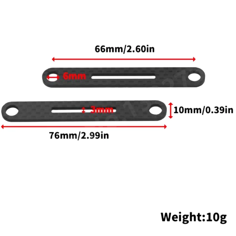 Carbon Fiber Front Rear Body Mount Crossmember Invisible Body Mount Post 54783 for Tamiya TT02 XV01 XV02 RC Car Upgrade Parts