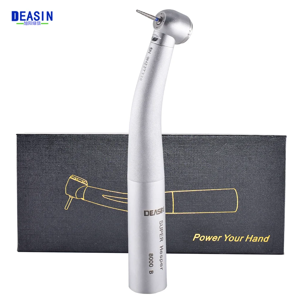 DEASIN Dental 8000B Fiber Optic Handpiece Torque Head Air Turbine Ceramic Bearing Dentist Tool Compatible with KaVo Connect